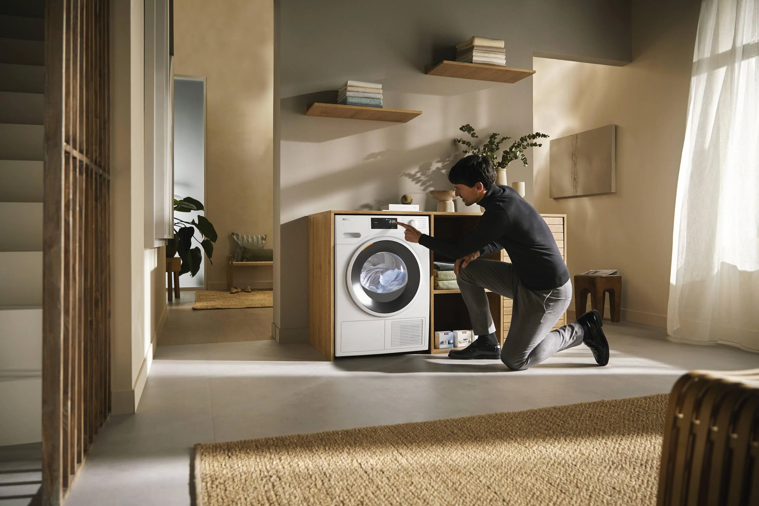 MIELE TWD360WP TWD 360 WP 8kg Lotus white - T1 Heat-Pump Dryer: 18 lb DirectSensor Honeycomb drum FragranceDos Miele@home EcoDry White - Image 5