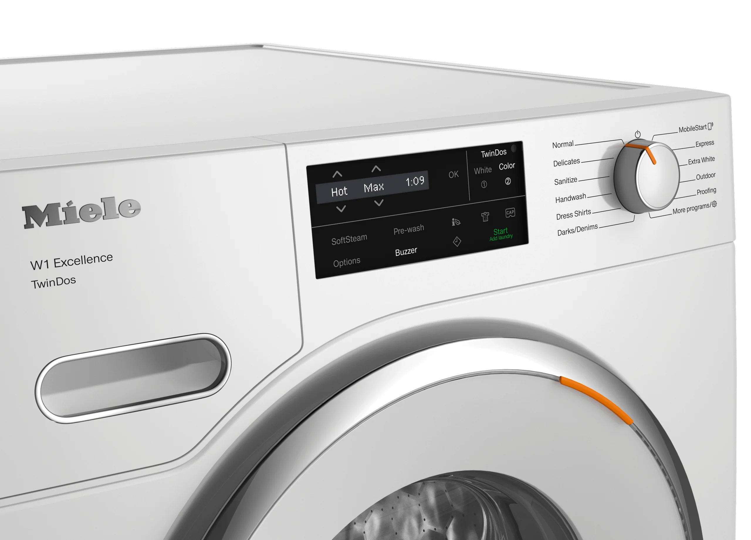 MIELE WXF660WCS WXF660 WCS TDos Lotus white - W1 front-loading washing machine: 8 kg 1600 rpm Auto Dosing Pre-Ironing Miele@home CapDosing White - Image 3
