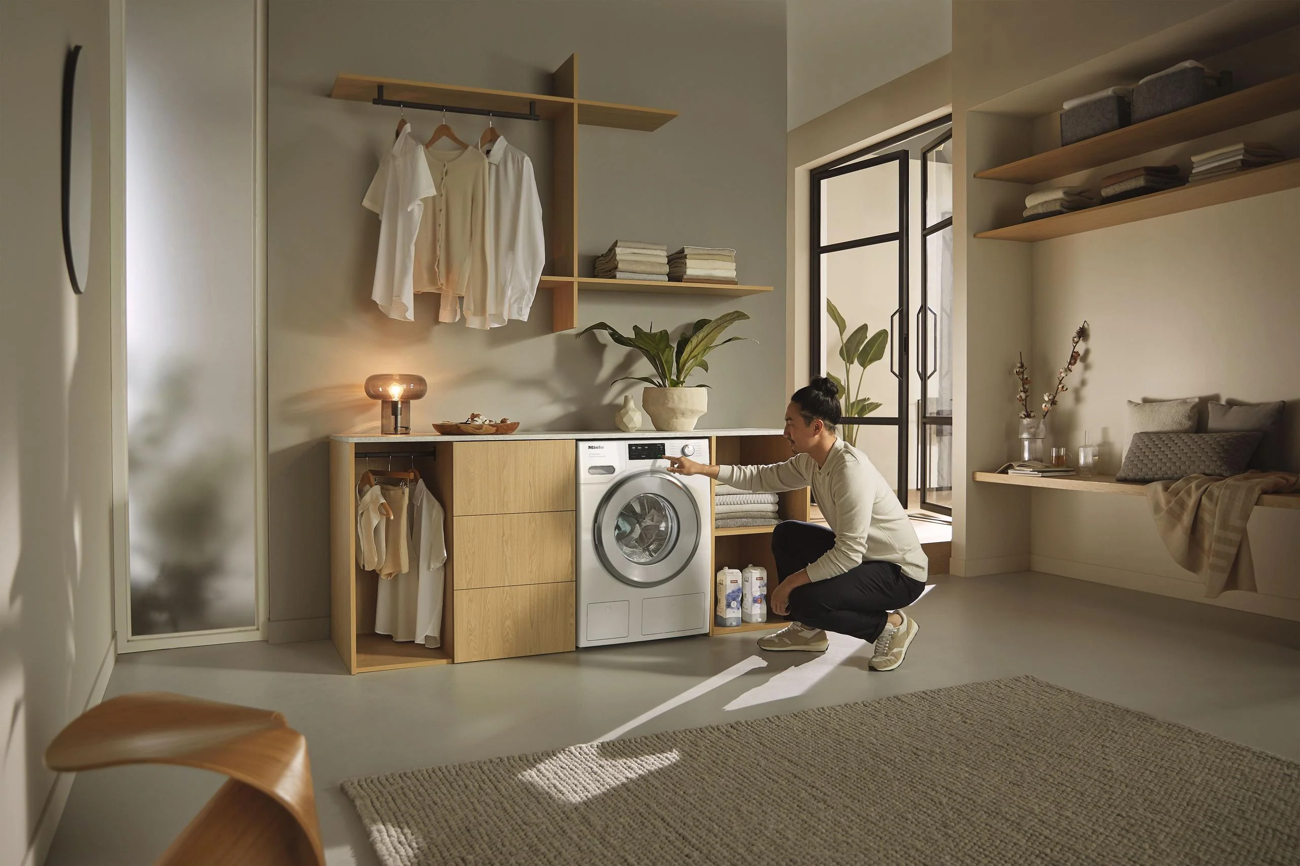 MIELE WXI860WCS WXI860 WCS TDos & IntenseWash Lotus white - W1 front-loading washing machine: 8 kg 1600 rpm Auto Dosing IntenseWash Pre-Ironing SingleWash White - Image 4