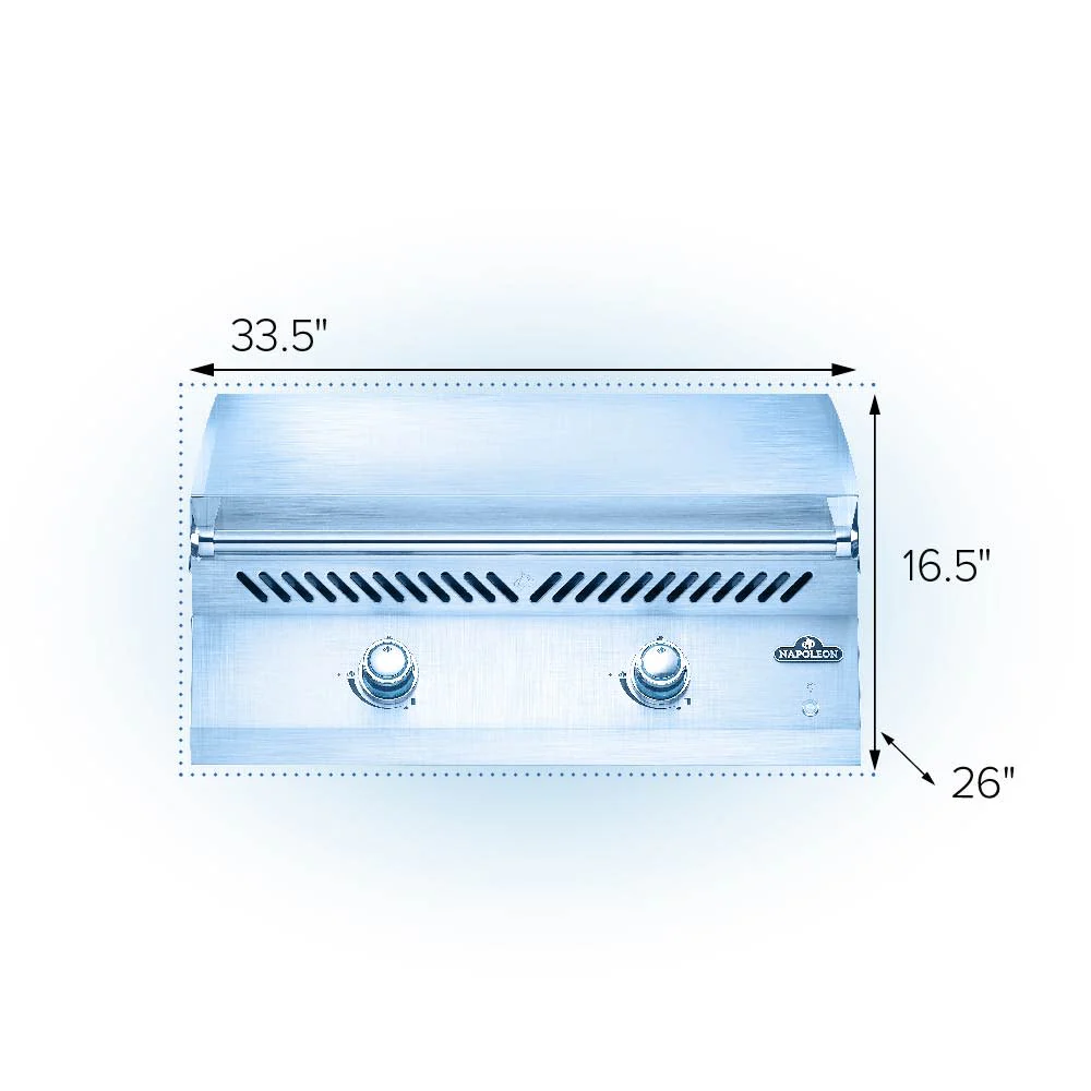 NAPOLEON BBQ BIG32FTPSS Built-In 700 Series 32 Griddle in Stainless Steel , Propane in Stainless Steel - Image 2
