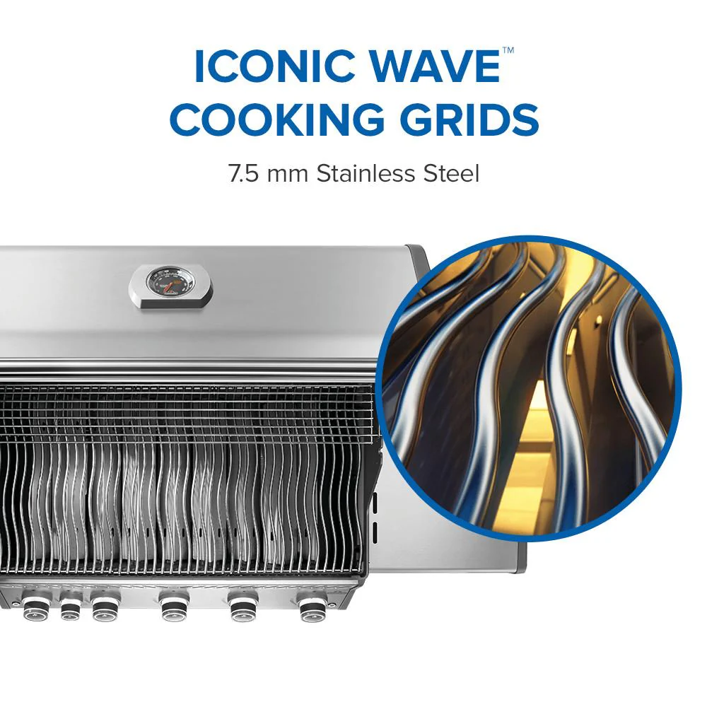 NAPOLEON BBQ RP625SIBPSS2 Rogue PRO 625 SIB with Infrared Side Burner , Propane in Stainless Steel - Image 6
