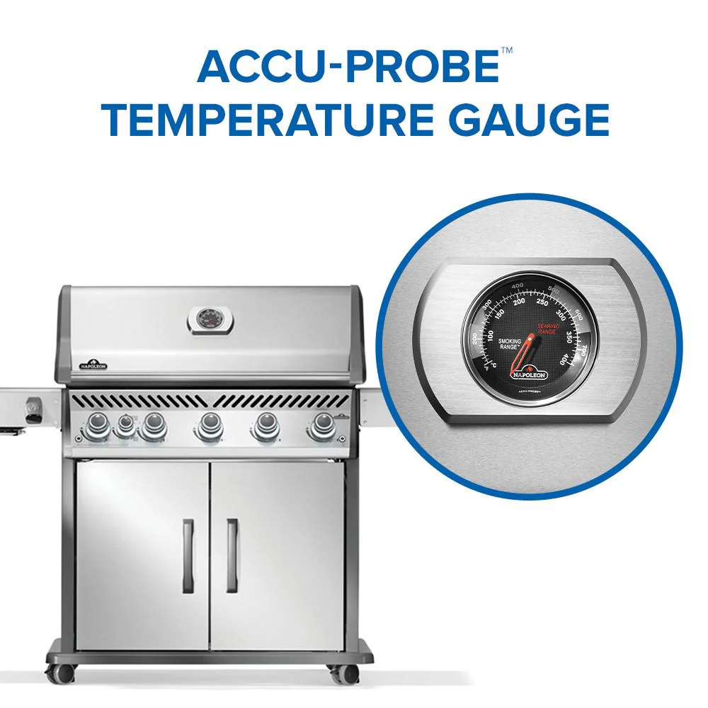 NAPOLEON BBQ RP625SIBPSS2 Rogue PRO 625 SIB with Infrared Side Burner , Propane in Stainless Steel - Image 8