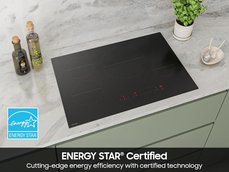 SAMSUNG CC70F30S2D 30" Induction Cooktop with Anti-Scratch Matte Glass and Sync Burners in Black - Image 7