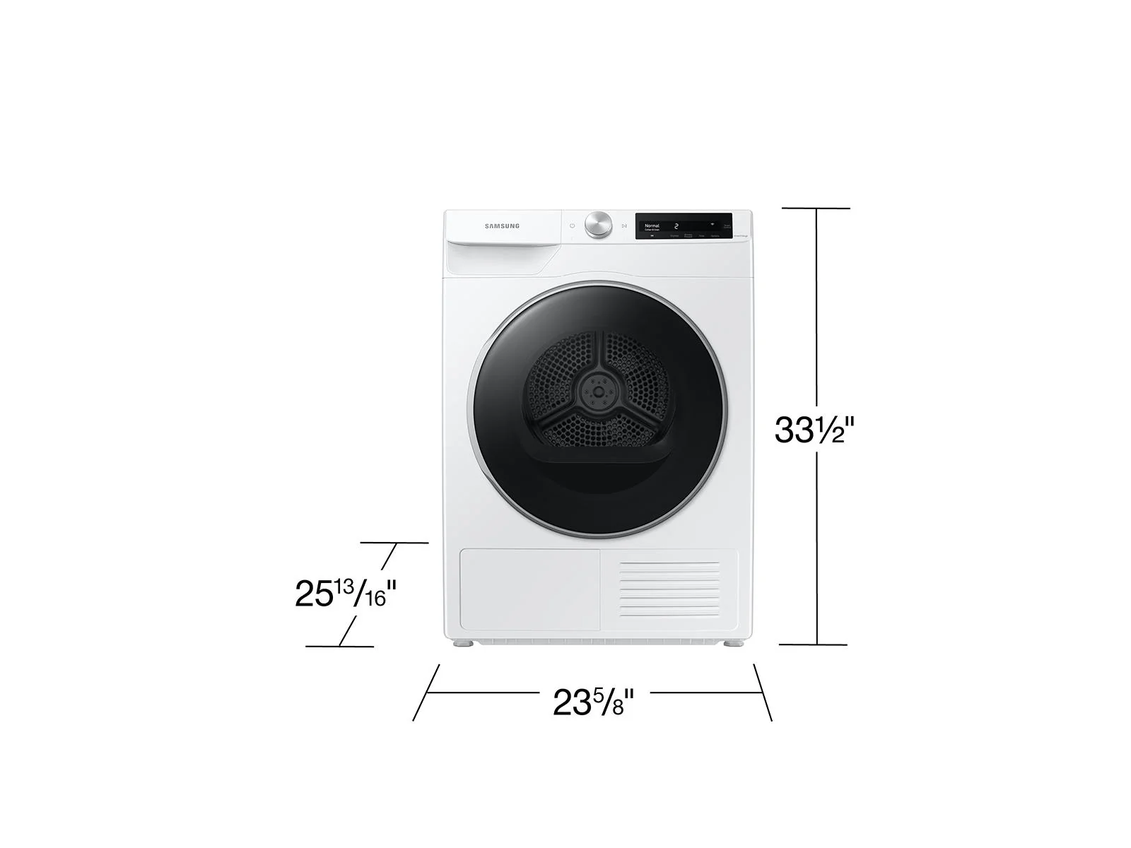 SAMSUNG DV25B6900HW 4.0 cu. ft. Heat Pump Dryer with AI Smart Dial and Wi-Fi Connectivity in White White - Image 4
