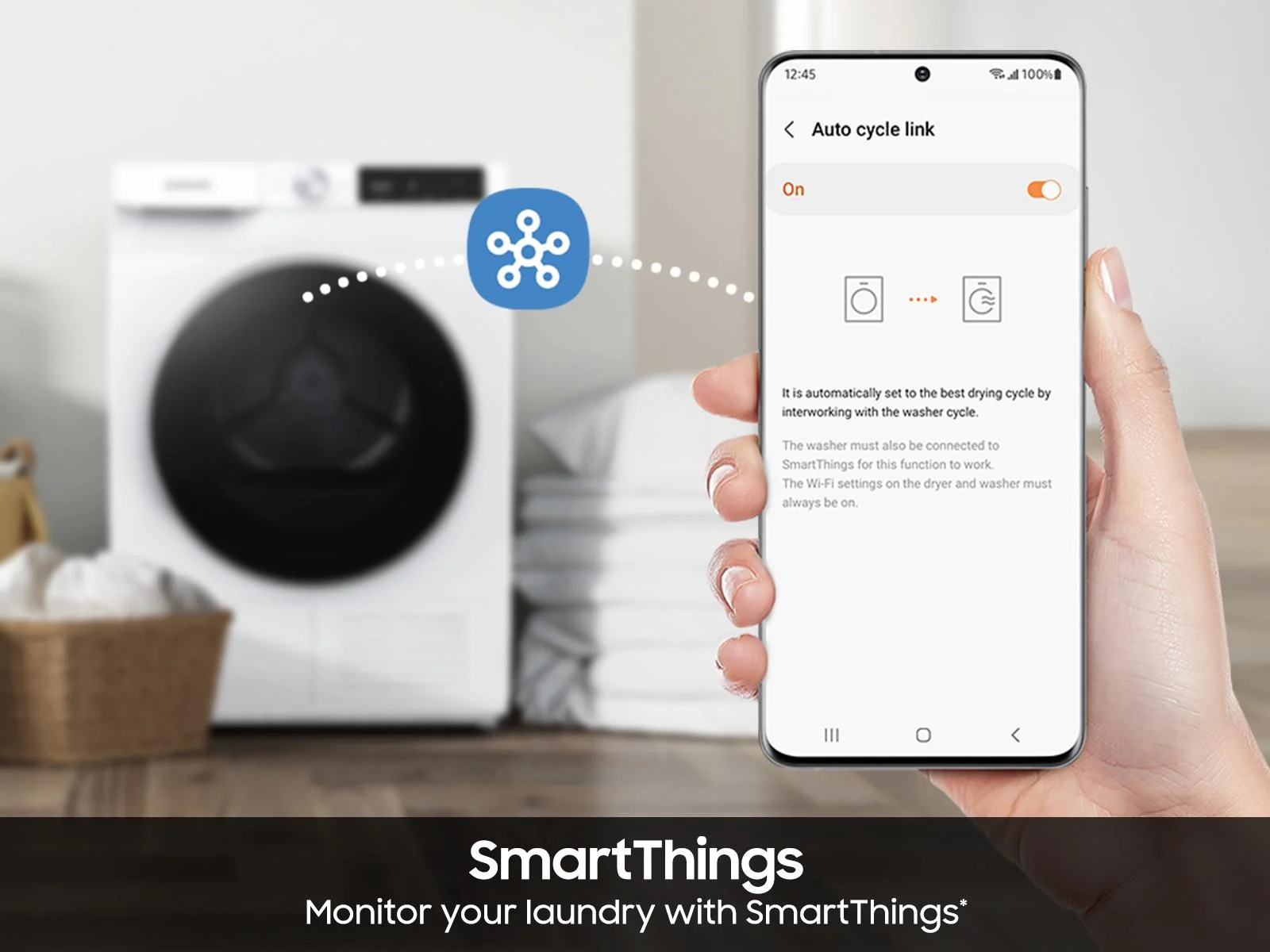 SAMSUNG DV25B6900HW 4.0 cu. ft. Heat Pump Dryer with AI Smart Dial and Wi-Fi Connectivity in White White - Image 6
