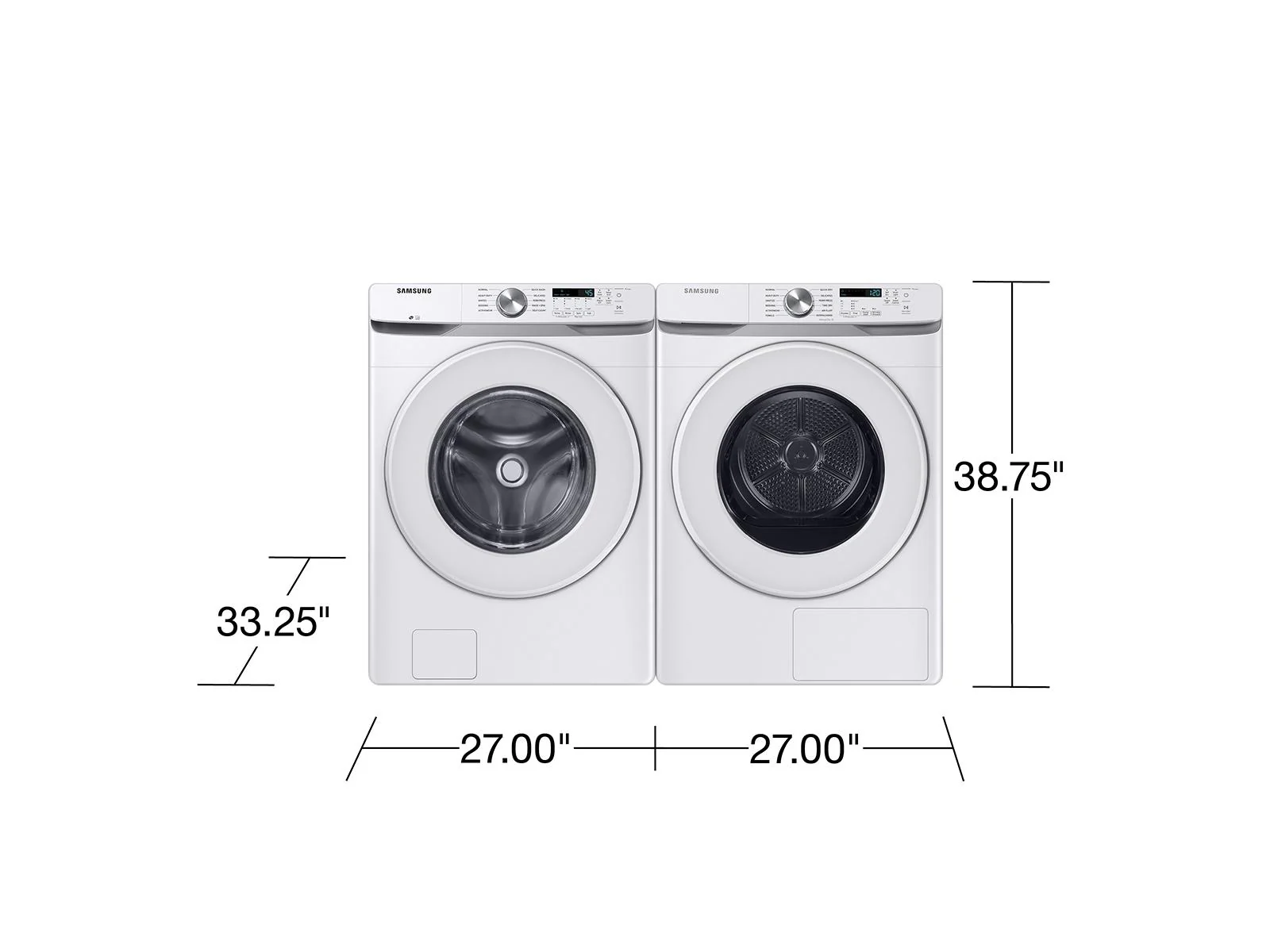 SAMSUNG DV45DG6000HW 7.5 cu. ft. Large Capacity Ventless Hybrid Heat Pump Dryer with Wi-Fi in White White - Image 3
