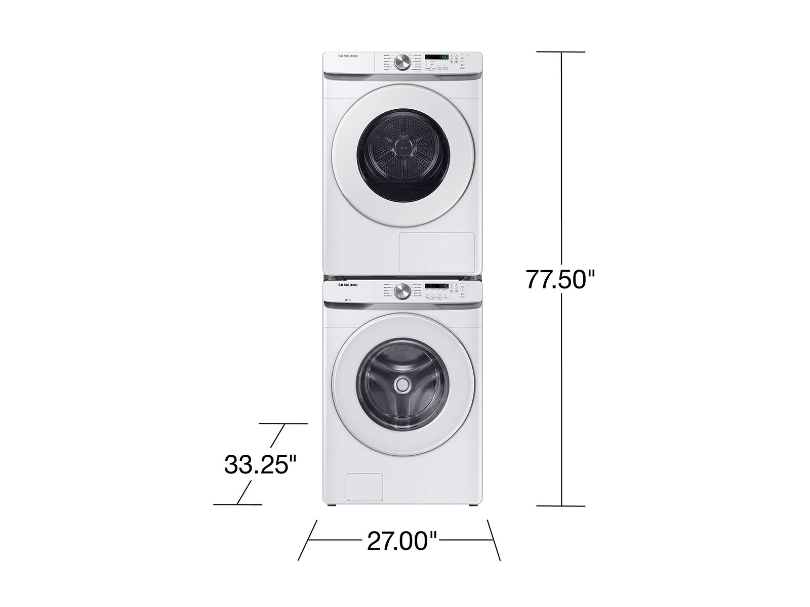 SAMSUNG DV45DG6000HW 7.5 cu. ft. Large Capacity Ventless Hybrid Heat Pump Dryer with Wi-Fi in White White - Image 5