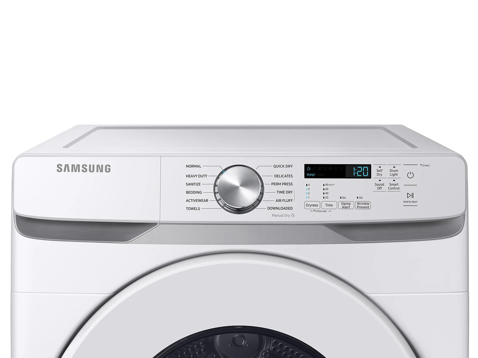 SAMSUNG DV45DG6000HW 7.5 cu. ft. Large Capacity Ventless Hybrid Heat Pump Dryer with Wi-Fi in White White - Image 8