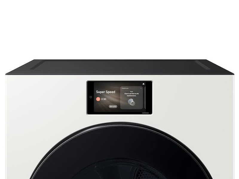 SAMSUNG DV90F53AEY 7.6 cu. ft. Bespoke AI Ultra Capacity Front Load Electric Dryer with AI Home and AI OptiDry+ in Ivory - Image 4