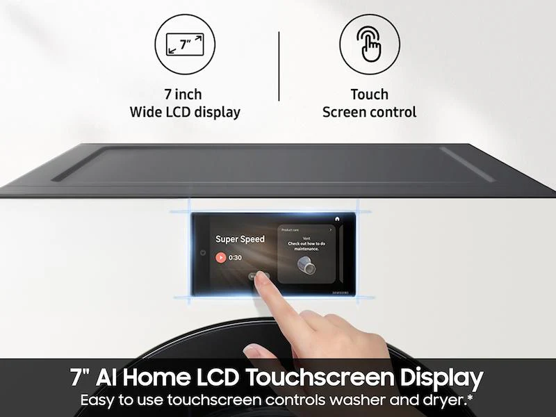 SAMSUNG DV90F53AEY 7.6 cu. ft. Bespoke AI Ultra Capacity Front Load Electric Dryer with AI Home and AI OptiDry+ in Ivory - Image 5