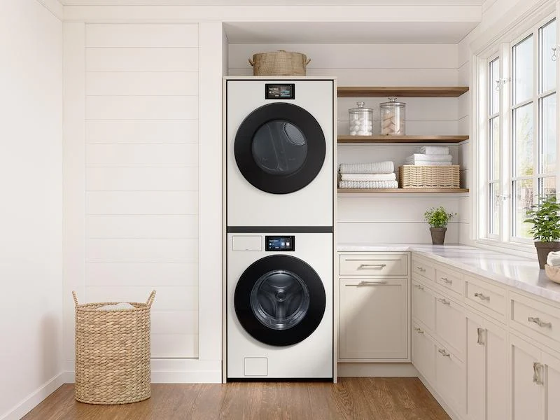 SAMSUNG DV90F53AEY 7.6 cu. ft. Bespoke AI Ultra Capacity Front Load Electric Dryer with AI Home and AI OptiDry+ in Ivory - Image 8