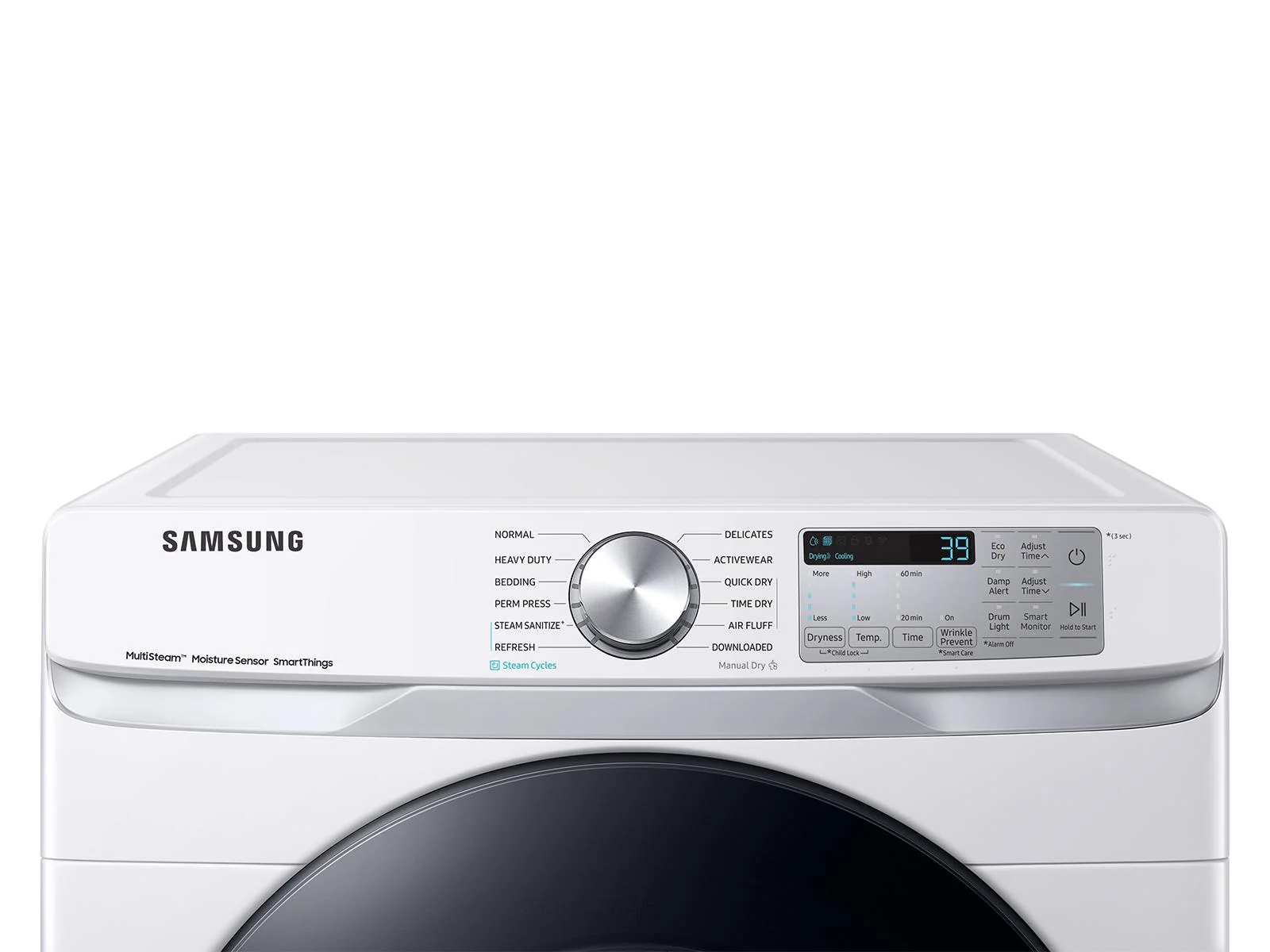 SAMSUNG DVE45B6300W 7.5 cu. ft. Smart Electric Dryer with Steam Sanitize+ in White - Image 6