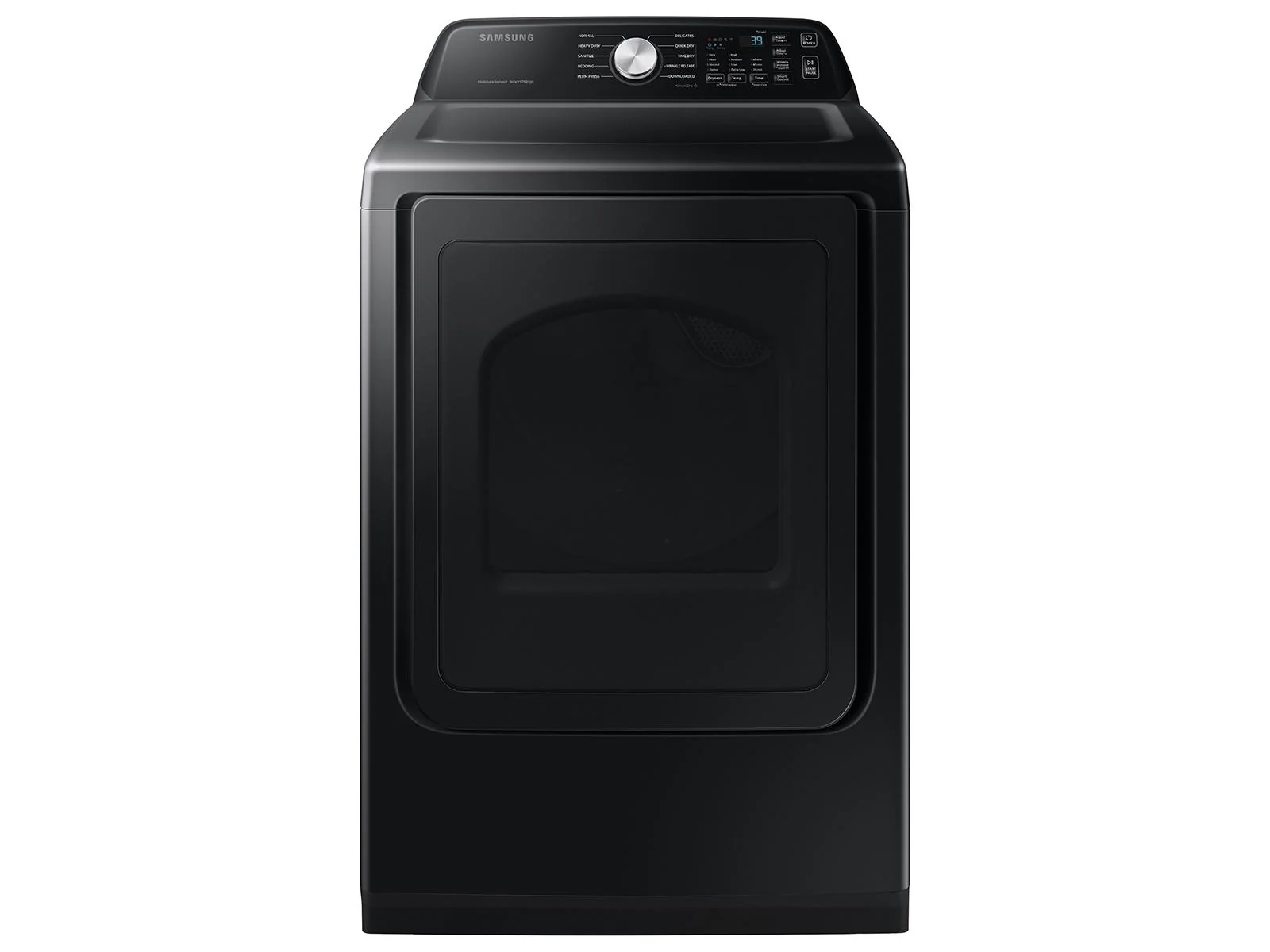 SAMSUNG DVE47CG3500V 7.4 cu. ft. Smart Electric Dryer with Sensor Dry in Brushed Black Black