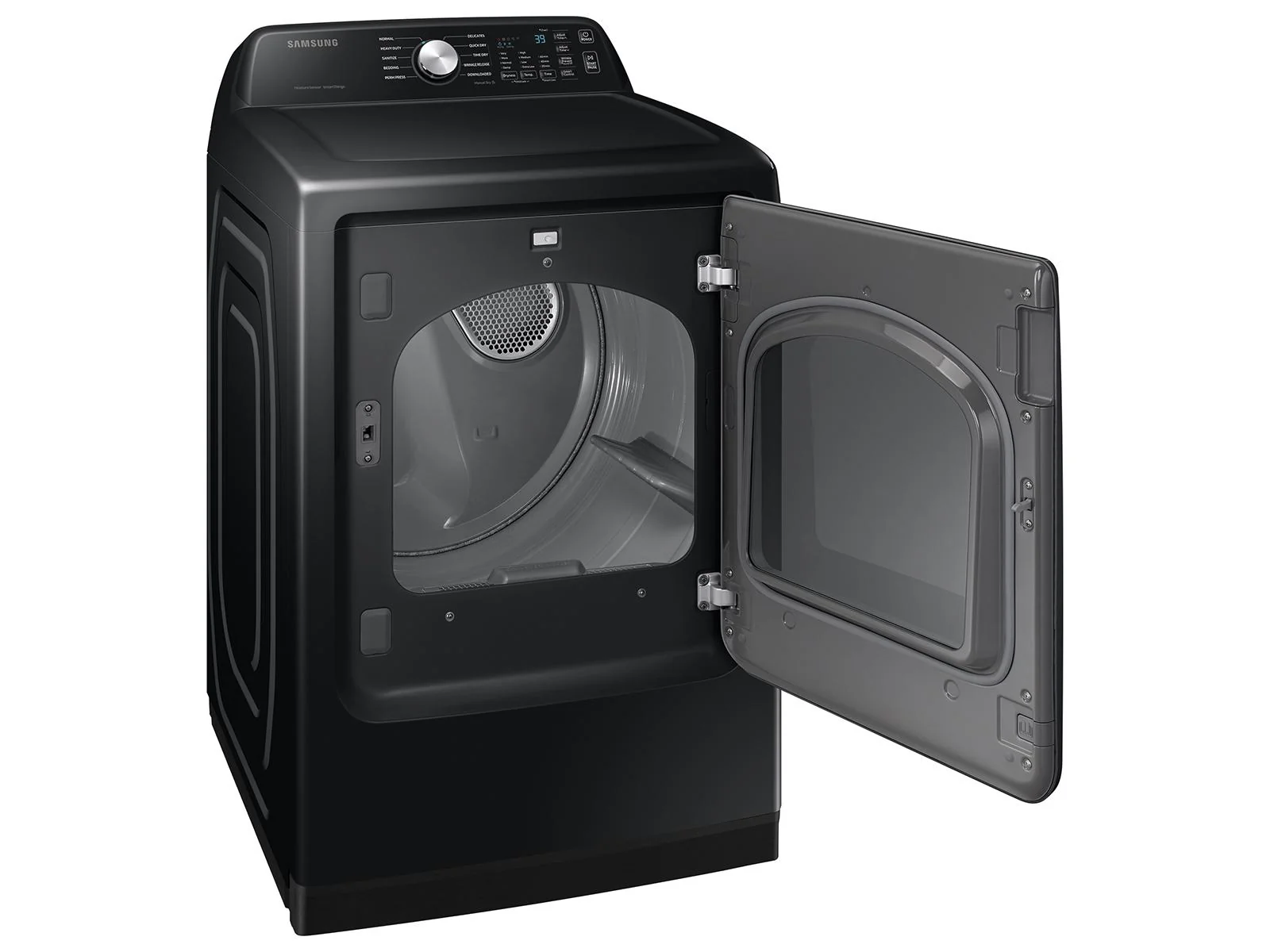 SAMSUNG DVE47CG3500V 7.4 cu. ft. Smart Electric Dryer with Sensor Dry in Brushed Black Black - Image 8
