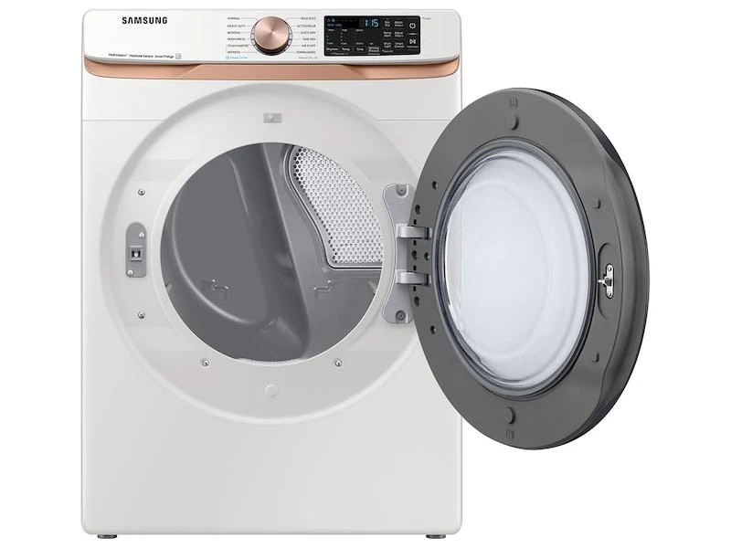 SAMSUNG DVE50BG8300E 7.5 cu. ft. Smart Electric Dryer with Steam Sanitize+ and Sensor Dry in Ivory White - Image 9