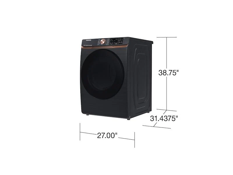 SAMSUNG DVE50BG8300V 7.5 cu. ft. Smart Electric Dryer with Steam Sanitize+ and Sensor Dry in Brushed Black Black - Image 3