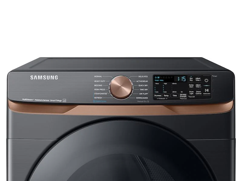 SAMSUNG DVE50BG8300V 7.5 cu. ft. Smart Electric Dryer with Steam Sanitize+ and Sensor Dry in Brushed Black Black - Image 7