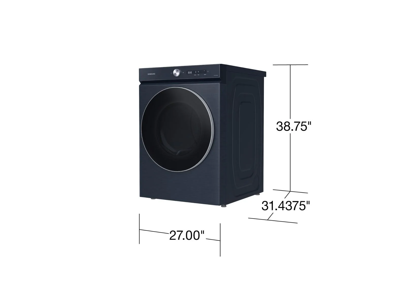 SAMSUNG DVE53BB8900D Bespoke 7.6 cu. ft. Ultra Capacity Electric Dryer with AI Optimal Dry and Super Speed Dry in Brushed Navy Blue - Image 4