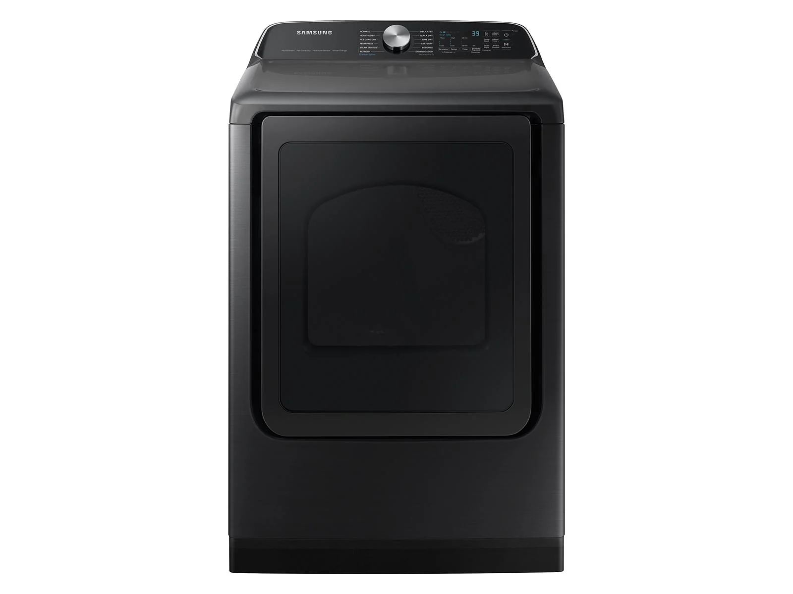 SAMSUNG DVE55CG7100V 7.4 cu. ft. Smart Electric Dryer with Steam Sanitize+ in Brushed Black