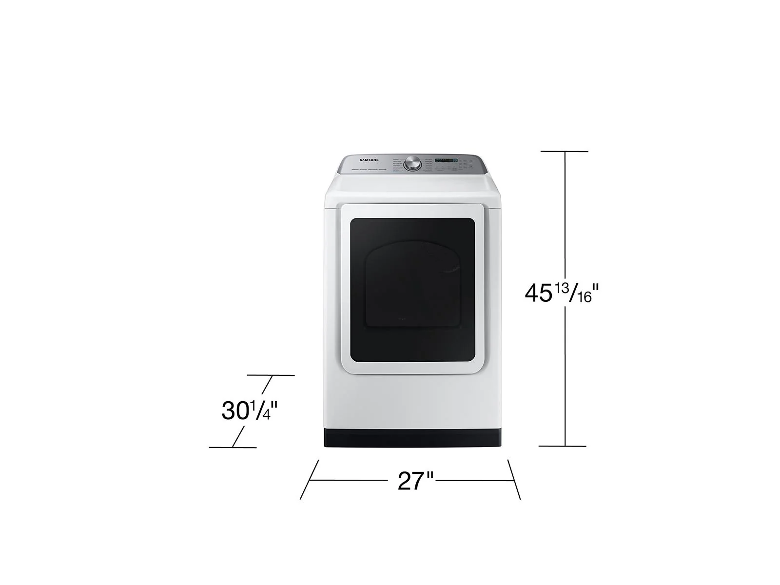 SAMSUNG DVE55CG7100W 7.4 cu. ft. Smart Electric Dryer with Steam Sanitize+ in White - Image 4