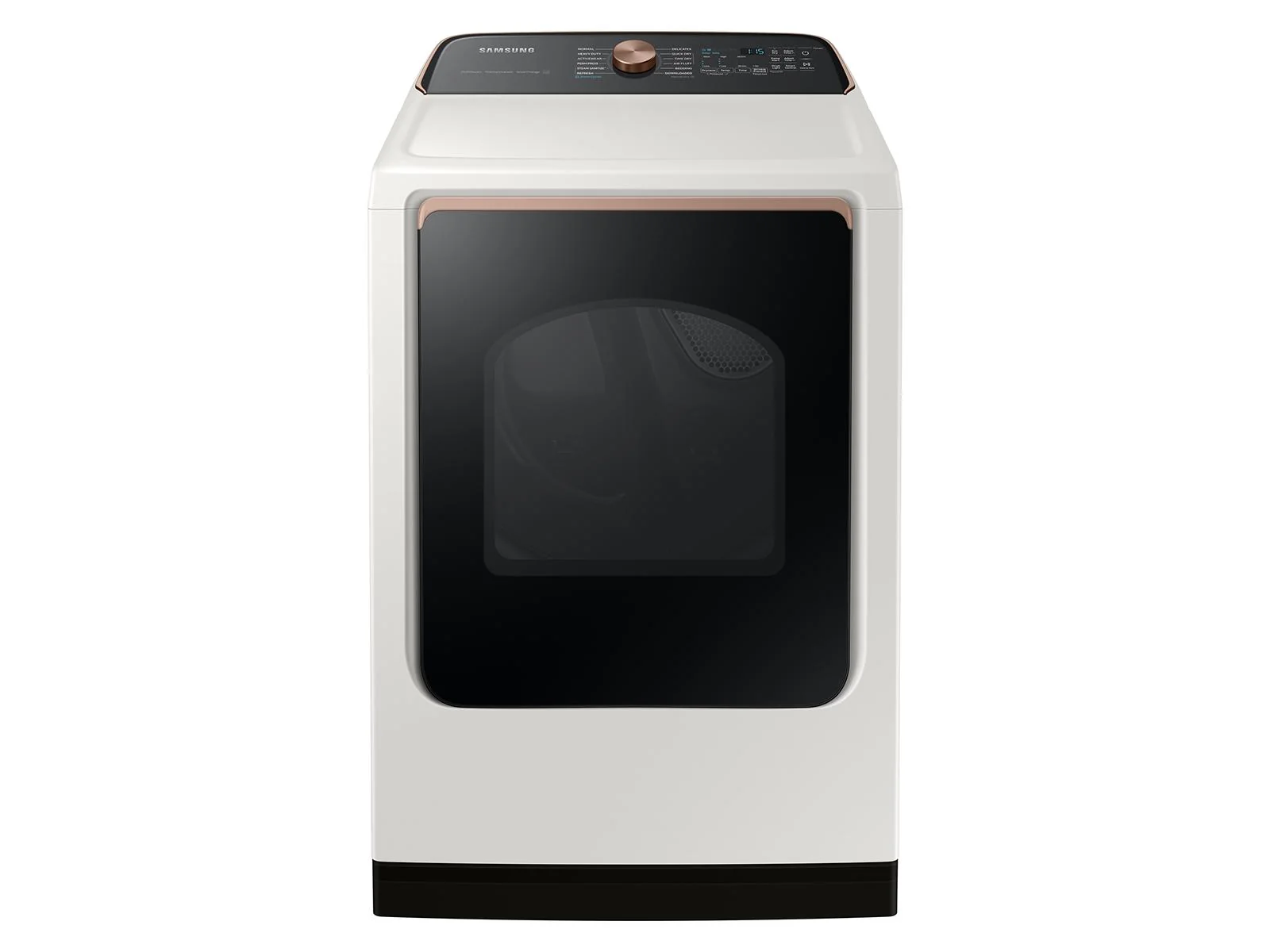 SAMSUNG DVE55CG7500E 7.4 cu. ft. Smart Electric Dryer with Steam Sanitize+ in Ivory White