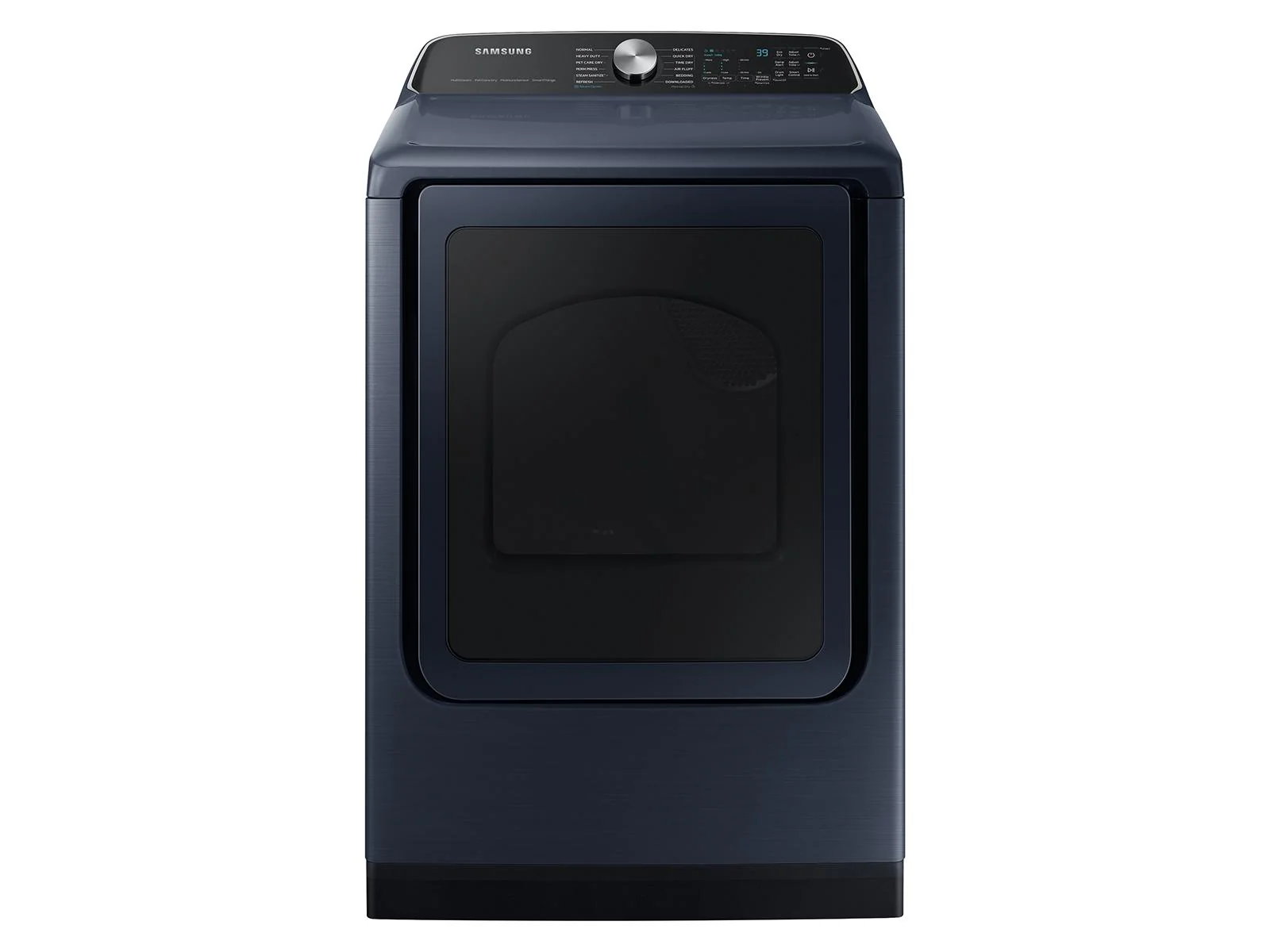SAMSUNG DVG54CG7150D 7.4 cu. ft. Smart Gas Dryer with Pet Care Dry and Steam Sanitize+ in Brushed Navy Blue