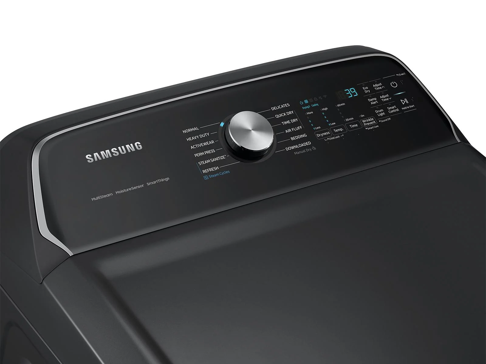 SAMSUNG DVG55CG7100V 7.4 cu. ft. Smart Gas Dryer with Steam Sanitize+ in Brushed Black - Image 10