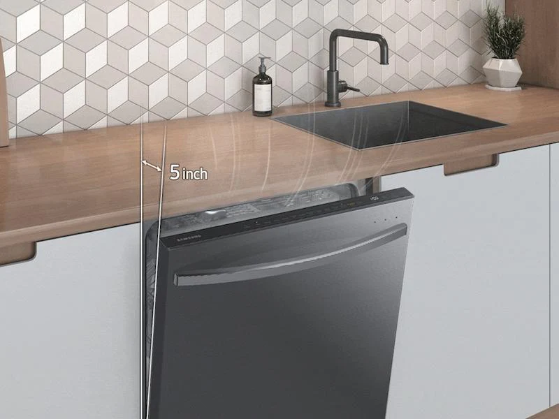 SAMSUNG DW80B7071UG AutoRelease Smart 42dBA Dishwasher with StormWash+™ and Smart Dry in Black in Stainless Steel Black in Stainless Steel - Image 8