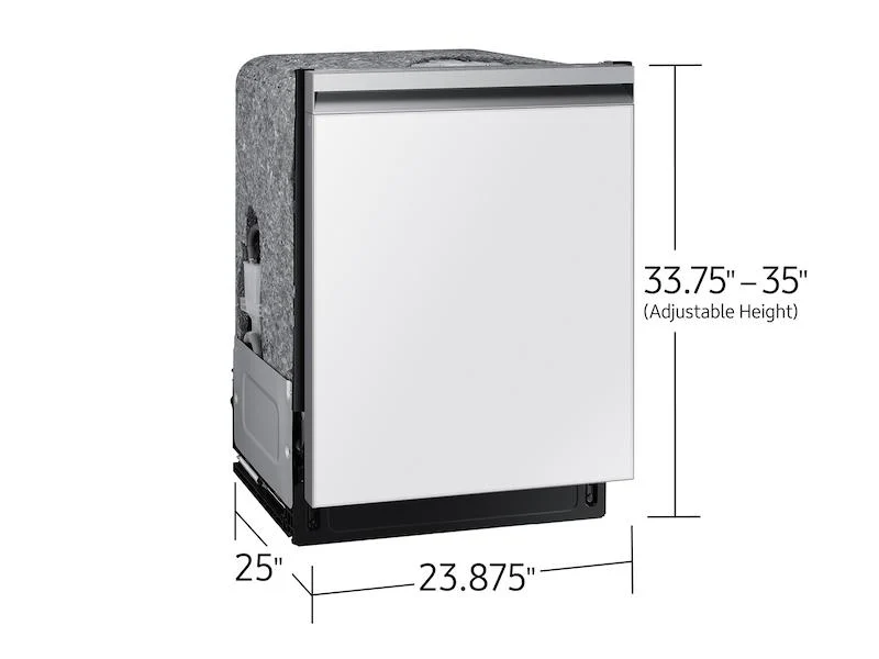 SAMSUNG DW80CB545012 Bespoke AutoRelease Smart 46dBA Dishwasher with StormWash™ in White Glass White - Image 4