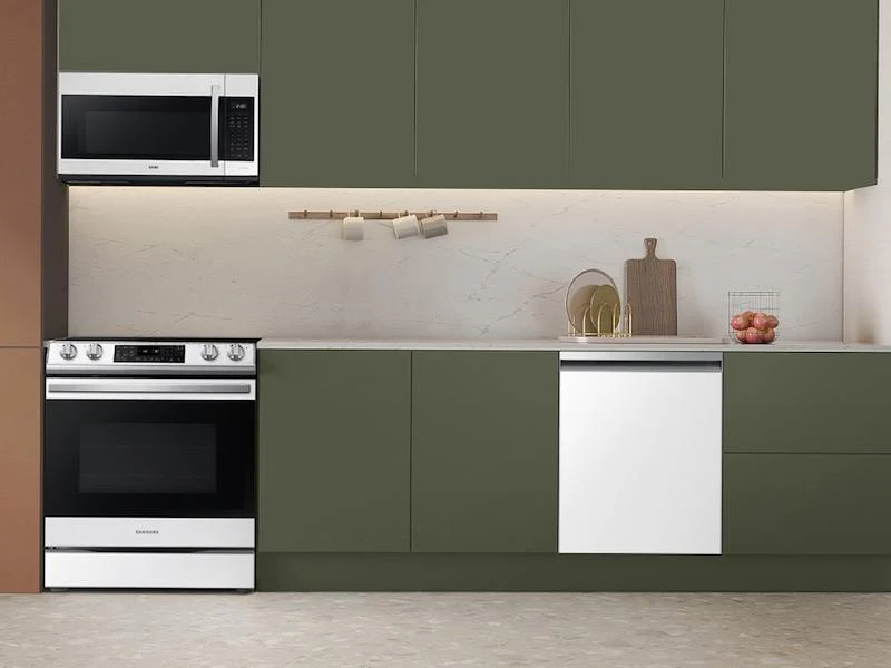 SAMSUNG DW80CB545012 Bespoke AutoRelease Smart 46dBA Dishwasher with StormWash™ in White Glass White - Image 6