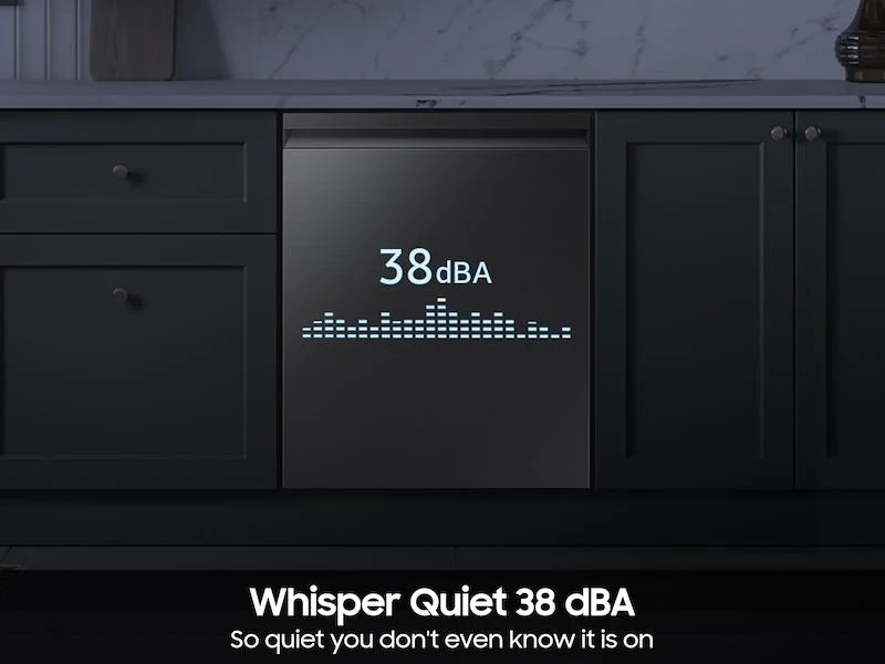 SAMSUNG DW90F89T0UMT 38 dBA Bespoke Smart Dishwasher with 3rd Rack Washing System in Fingerprint Resistant Matte Black Steel - Image 6