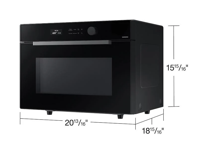 SAMSUNG MC12DB8700CK 1.2 cu. ft. Countertop Microwave with Power Convection in Black Glass Black - Image 2