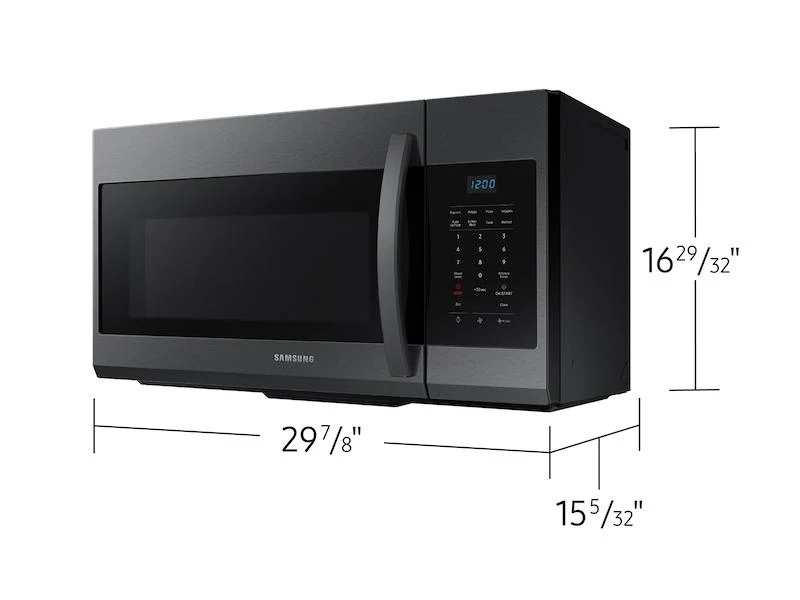 SAMSUNG ME17R7021EG 1.7 cu. ft. Over-the-Range Microwave in Black in Stainless Steel Black in Stainless Steel - Image 3