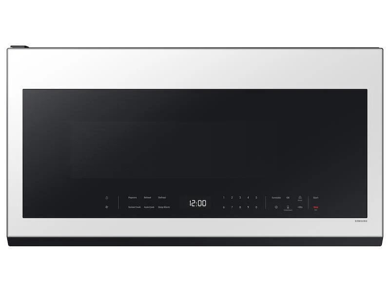 SAMSUNG ME21DB630012 Bespoke 2.1 cu. ft. Over-the-Range Microwave with Wi-Fi in White Glass White