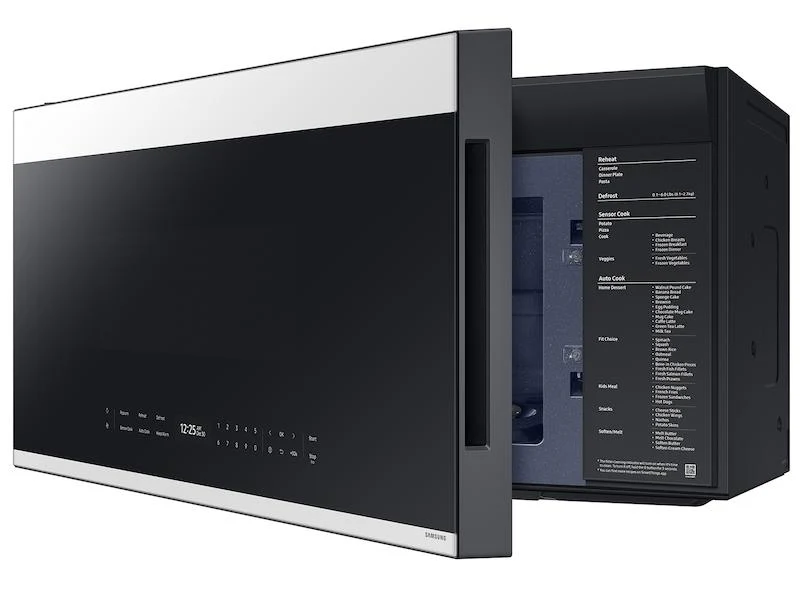 SAMSUNG ME21DB670012 Bespoke 2.1 cu. ft. Over-the-Range Microwave with Auto Dimming Glass Touch Controls in White Glass White - Image 12
