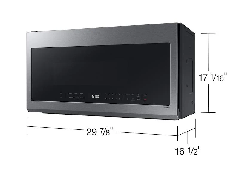 SAMSUNG ME21DG6300SR 2.1 cu. ft. Over-the-Range Microwave with Wi-Fi in Fingerprint Resistant in Stainless Steel - Image 3