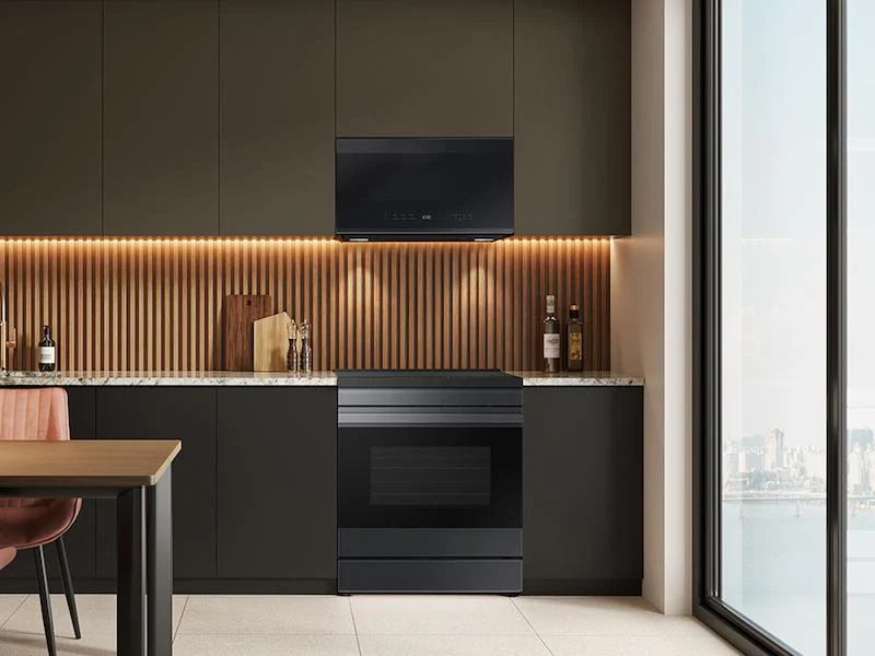 SAMSUNG ME21DG6500MT Bespoke 2.1 cu. ft. Over-the-Range Microwave with Edge to Edge Glass Display in Matte Black Steel Black in Stainless Steel - Image 6