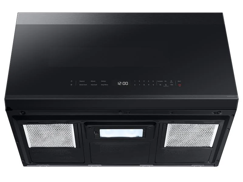 SAMSUNG ME21DG6500MT Bespoke 2.1 cu. ft. Over-the-Range Microwave with Edge to Edge Glass Display in Matte Black Steel Black in Stainless Steel - Image 9