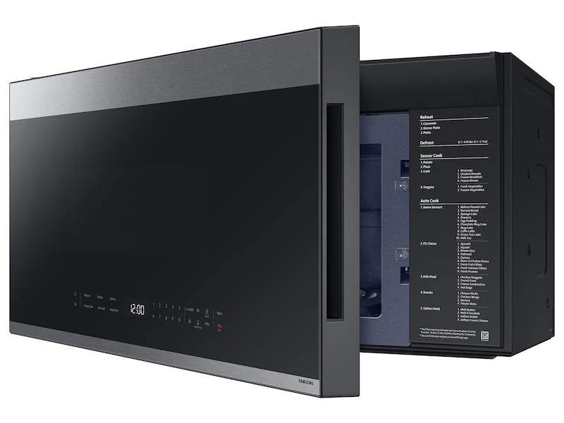 SAMSUNG ME21DG6500SR Bespoke 2.1 cu. ft. Over-the-Range Microwave with Edge to Edge Glass Display in Fingerprint Resistant in Stainless Steel - Image 9