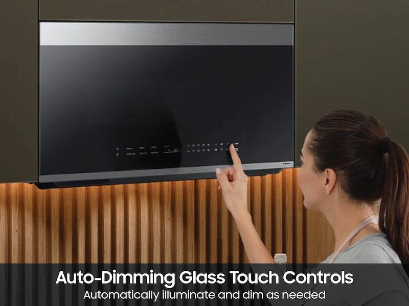 SAMSUNG ME21DG6700SR Bespoke 2.1 cu. ft. Over-the-Range Microwave with Auto Dimming Glass Touch Controls in Fingerprint Resistant in Stainless Steel - Image 11