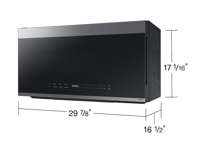 SAMSUNG ME21DG6700SR Bespoke 2.1 cu. ft. Over-the-Range Microwave with Auto Dimming Glass Touch Controls in Fingerprint Resistant in Stainless Steel - Image 3