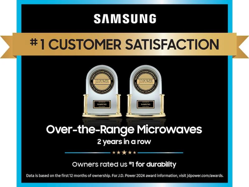 SAMSUNG ME21DG6700SR Bespoke 2.1 cu. ft. Over-the-Range Microwave with Auto Dimming Glass Touch Controls in Fingerprint Resistant in Stainless Steel - Image 5