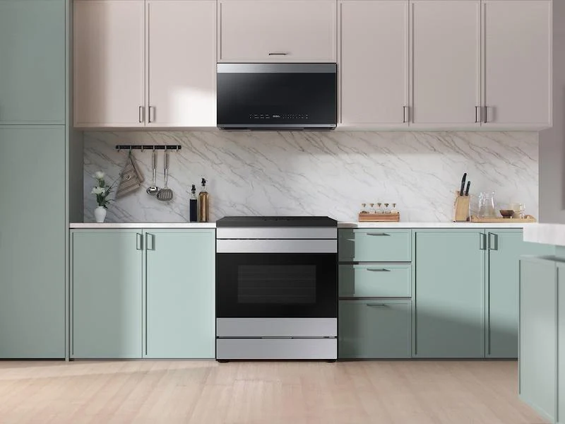 SAMSUNG ME21DG6700SR Bespoke 2.1 cu. ft. Over-the-Range Microwave with Auto Dimming Glass Touch Controls in Fingerprint Resistant in Stainless Steel - Image 6