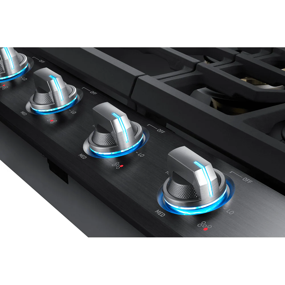 SAMSUNG NA30N7755TG 30" Gas Cooktop with 22K BTU True Dual Power Burner (2018) Black in Stainless Steel - Image 10