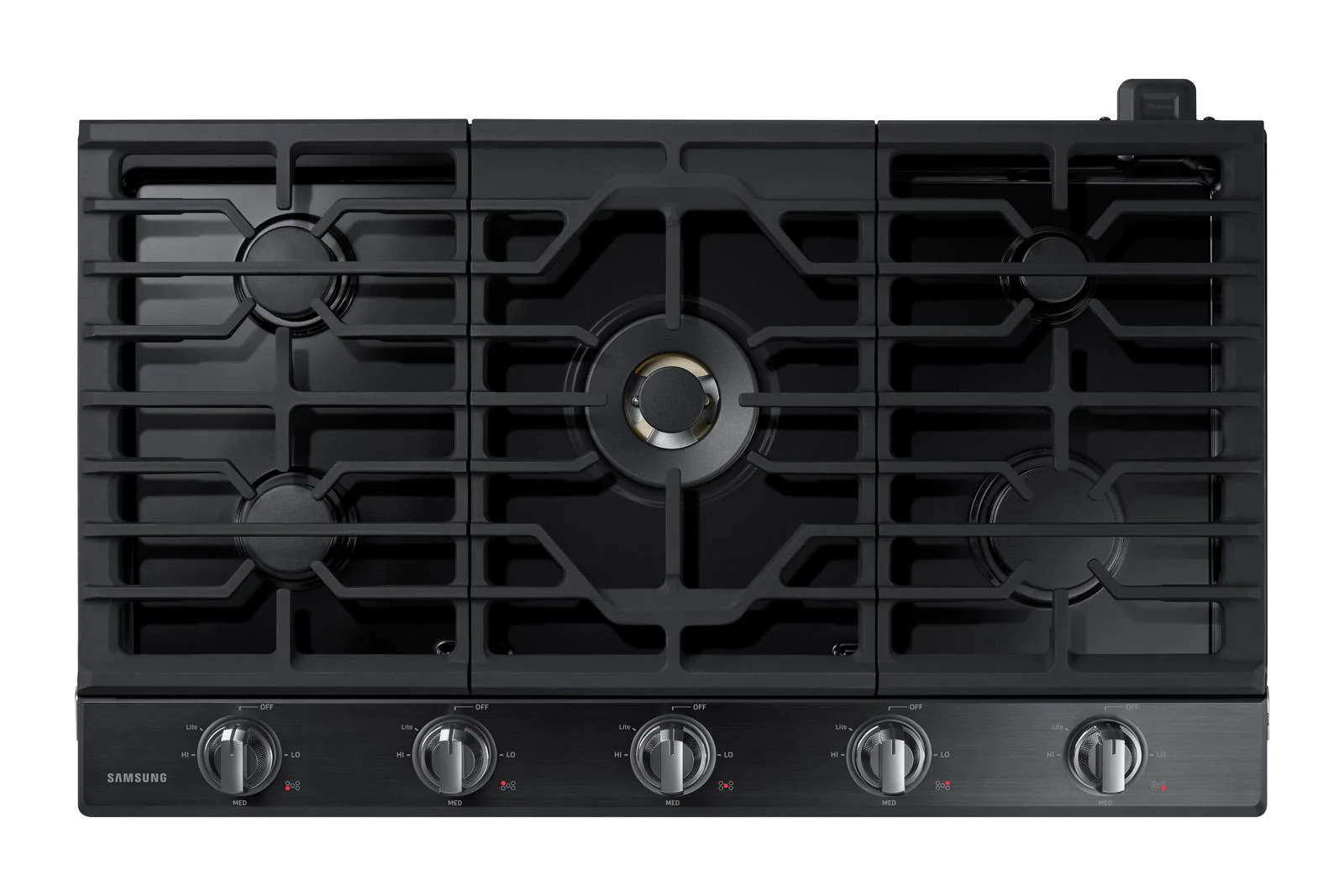 SAMSUNG NA36N7755TG 36" Gas Cooktop with 22K BTU True Dual Power Burner (2018) Black in Stainless Steel