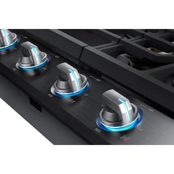 SAMSUNG NA36N7755TG 36" Gas Cooktop with 22K BTU True Dual Power Burner (2018) Black in Stainless Steel - Image 14