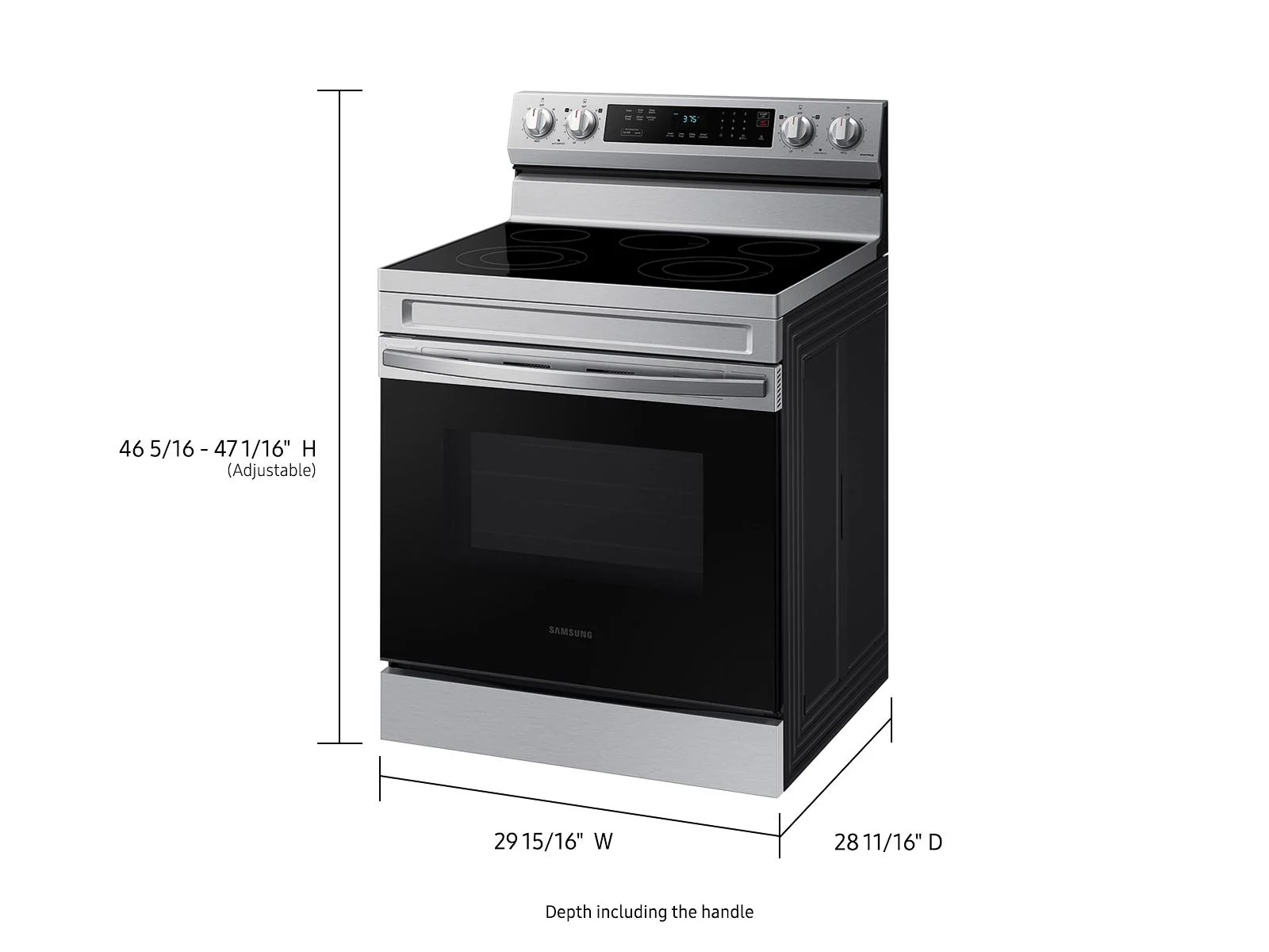 SAMSUNG NE63A6311SS 6.3 cu. ft. Smart Freestanding Electric Range with Rapid Boil™ & Self Clean in Stainless Steel Stainless - Image 5