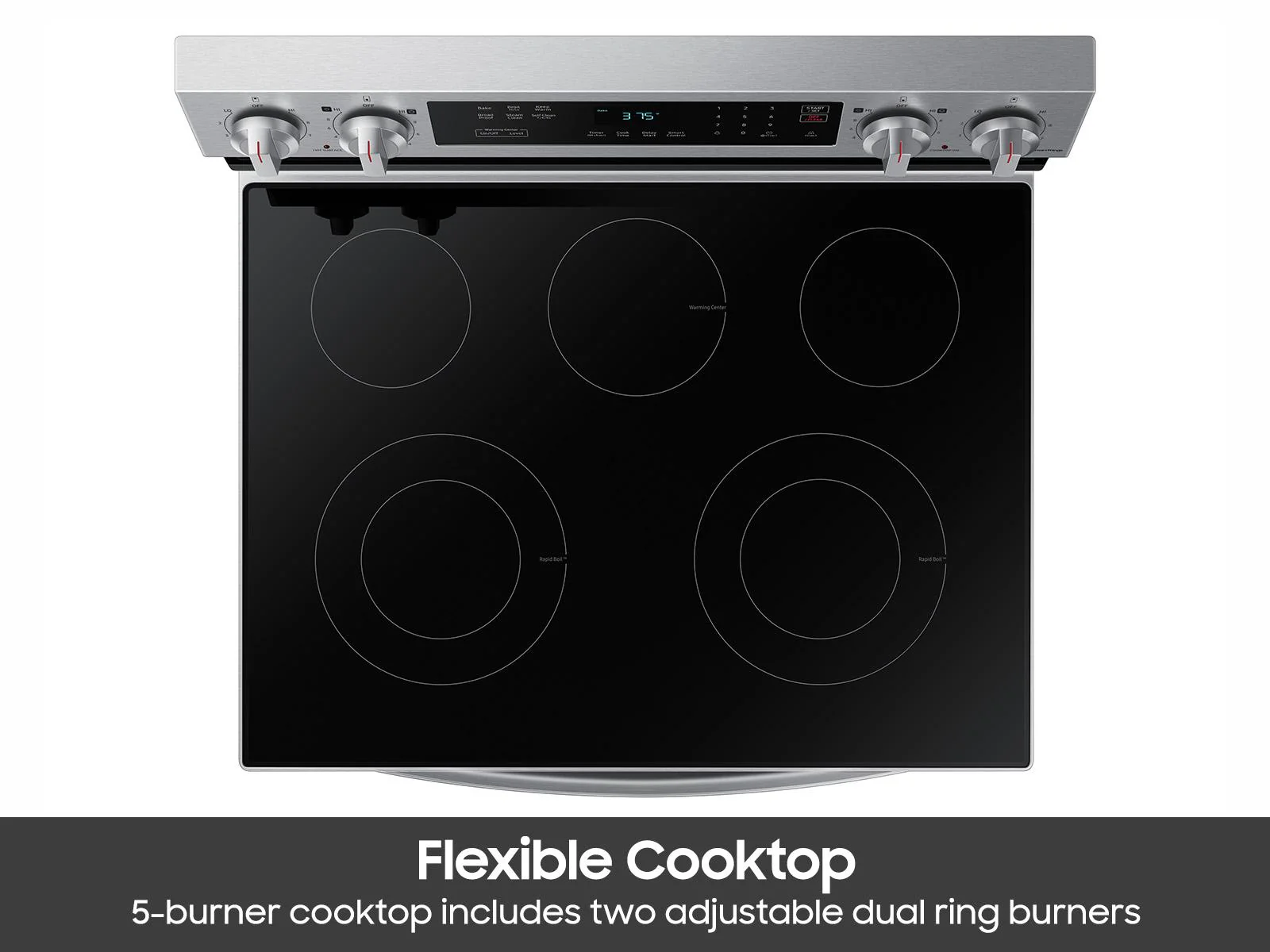 SAMSUNG NE63A6311SS 6.3 cu. ft. Smart Freestanding Electric Range with Rapid Boil™ & Self Clean in Stainless Steel Stainless - Image 6
