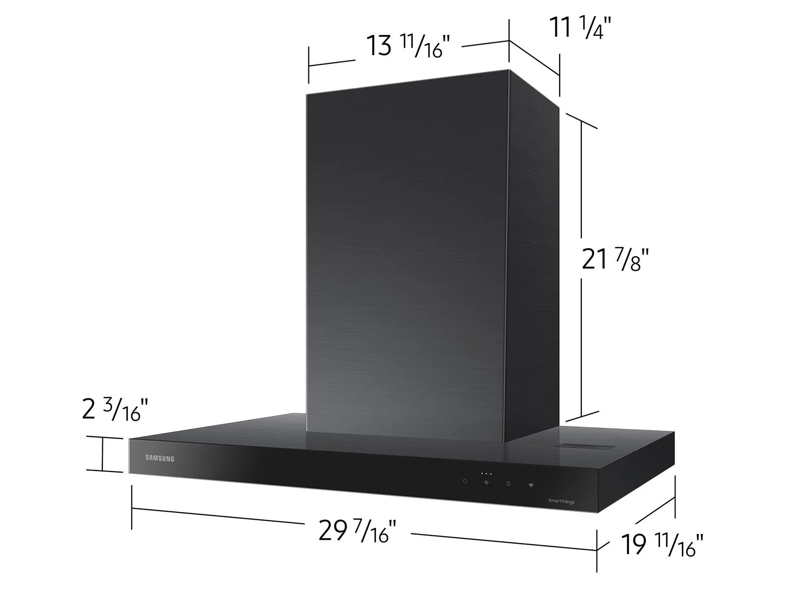 SAMSUNG NK30CB600W33 30" Bespoke Smart Wall Mount Hood in Clean Deep Charcoal Black - Image 4
