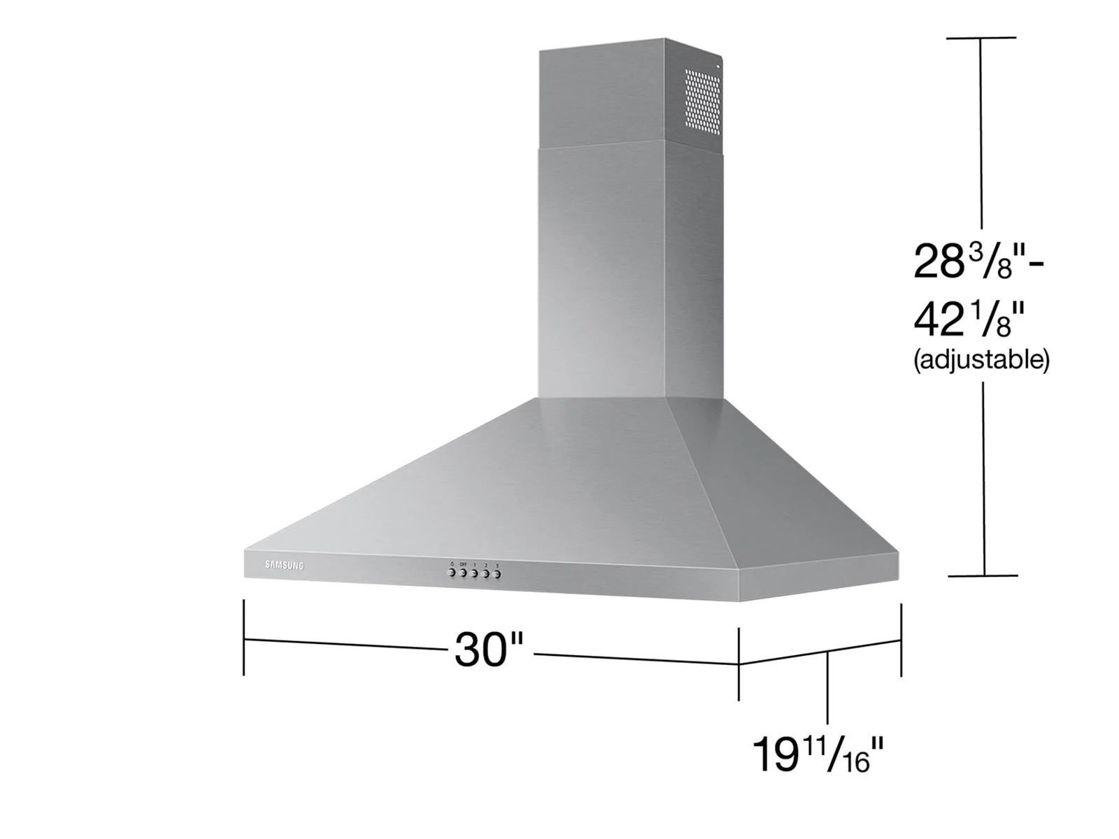 SAMSUNG NK30R5000WS 30" Range Hood in Stainless Steel - Image 3